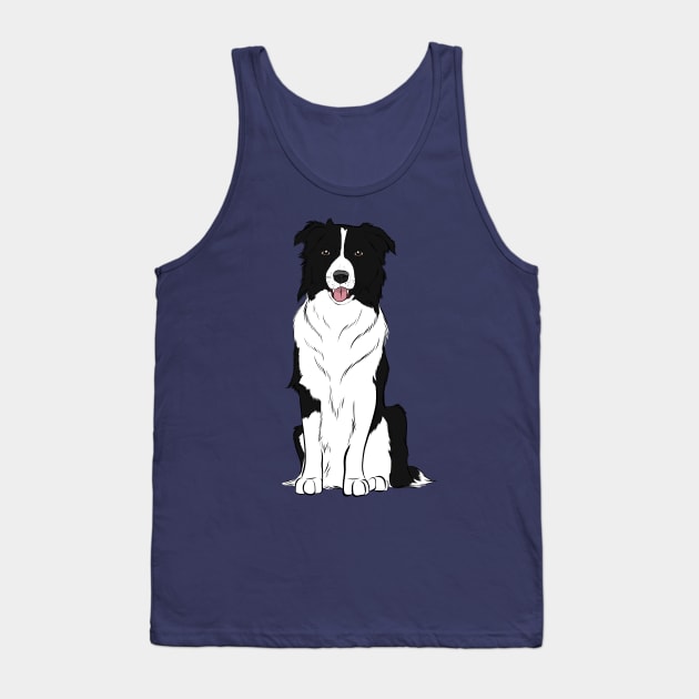 Cute Border Collie Tank Top by rmcbuckeye